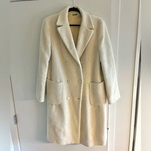 Wool/alpaca cream coat